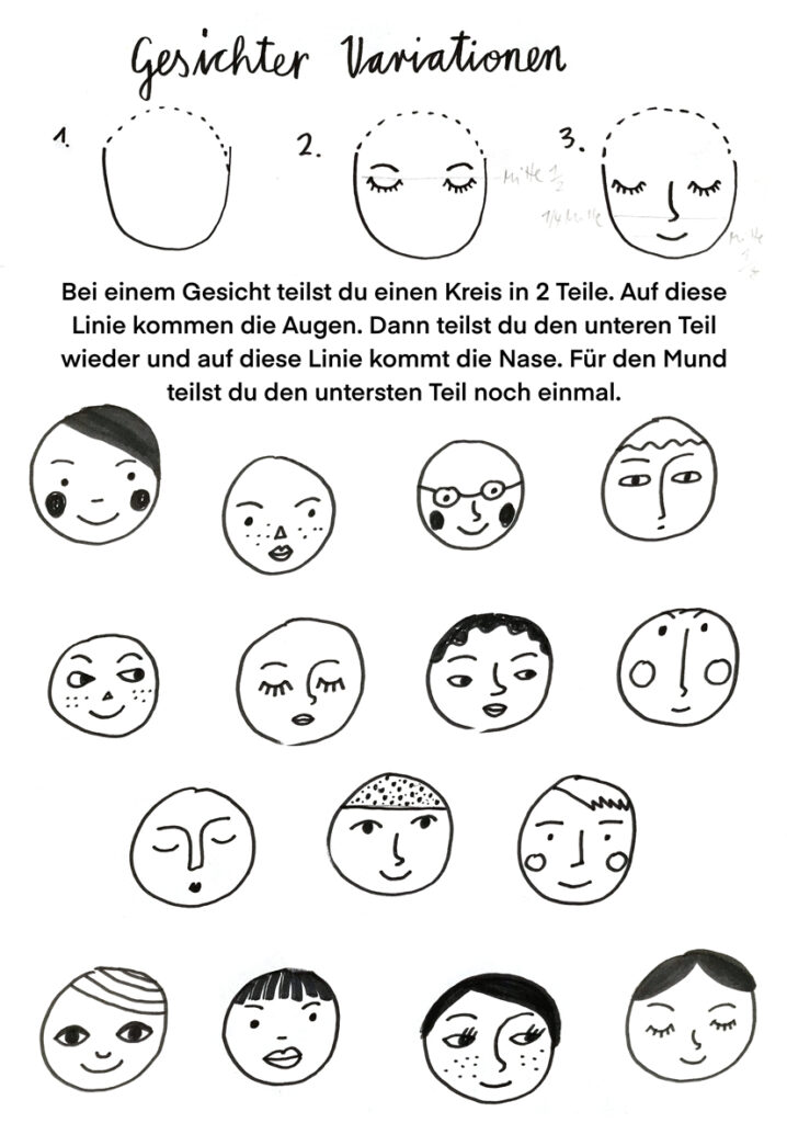 Anleitung Gesichter