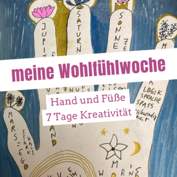 hand mit magischen Symbolen